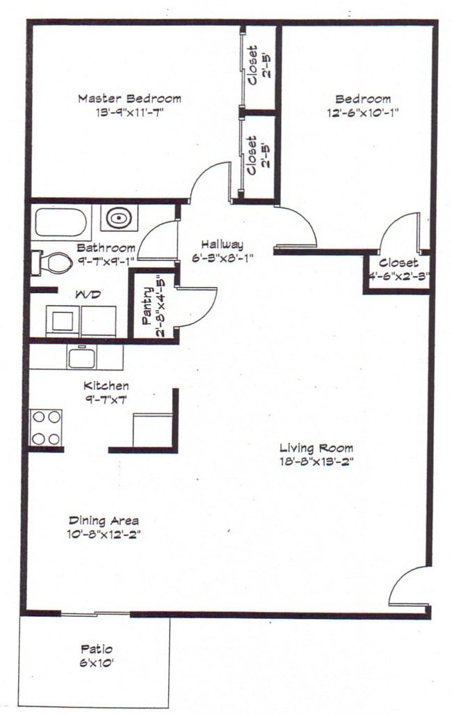 2BR/1BA - Devonshire Apartments