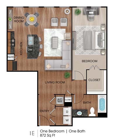 Floorplan - CREEKSIDE VUE APARTMENTS