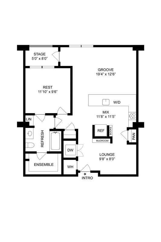 Floorplan - Arapahoe Square Apartments