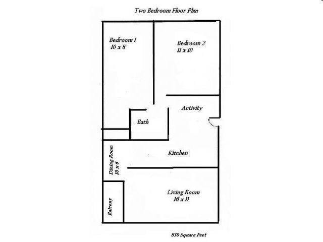 Floorplan - Sierra Antigua Apartments