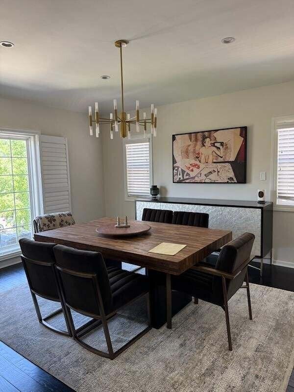 Dining room - sample furnished view - 7930 W 4th St