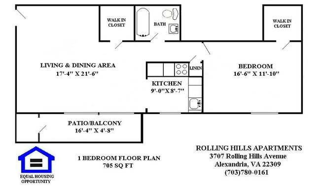 Floorplan - Rolling Hills Apartments
