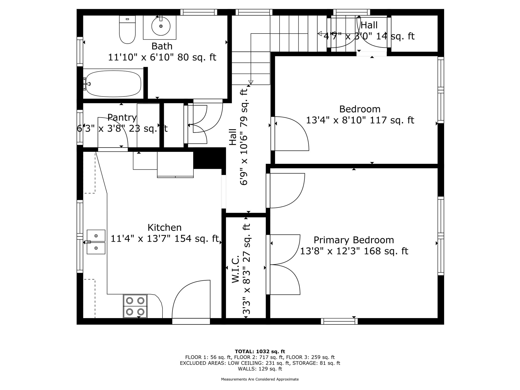 Unit B Floor plans - 235 Prospect St