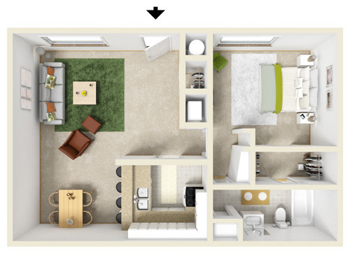 Floorplan - Mountain View Apartments