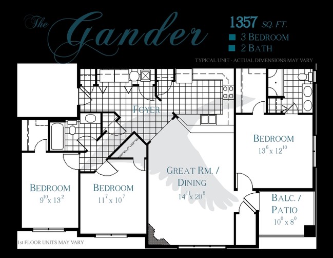 Floorplan - The Apartments at Goose Creek