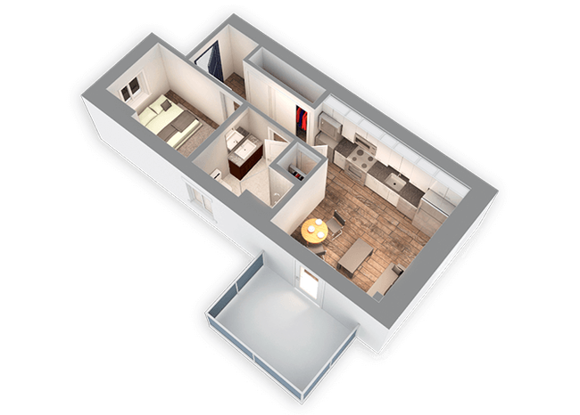 Floorplan - Park Heights by the Lake Apartments