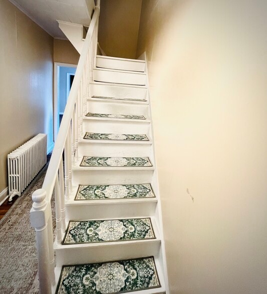 Stairs - freshly painted - 47 Pitkin St