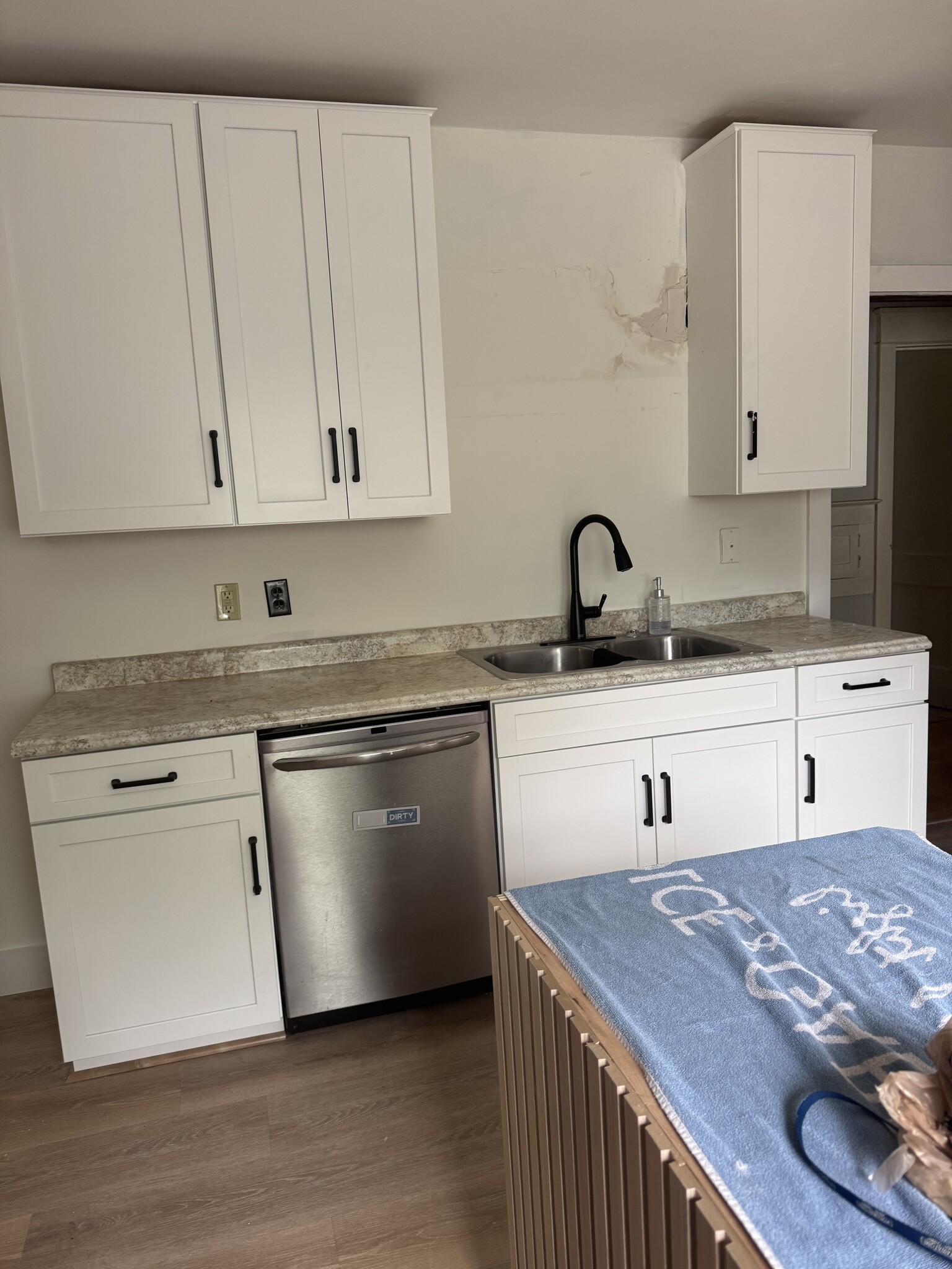 New cabinets (these are temp counters til granite comes in) - 6821 W Lloyd St