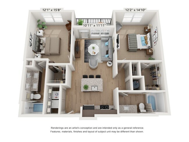 2 Bed 2 Bath - The Edge