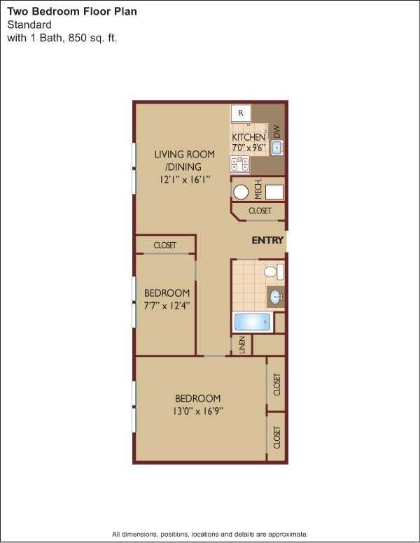 Floorplan - Vail Manor - 55+