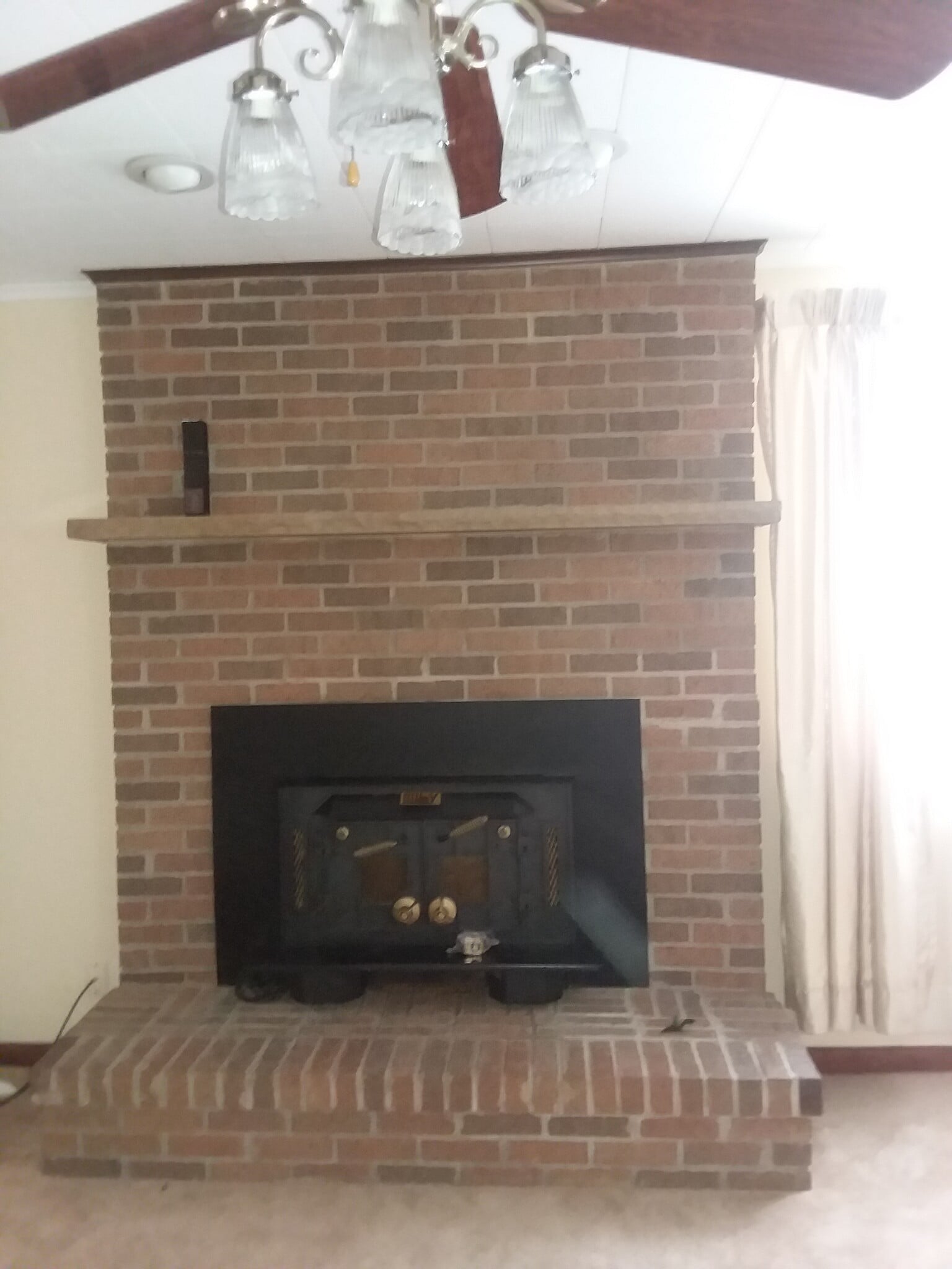 Living Room Fireplace - 200 Warrington Ave