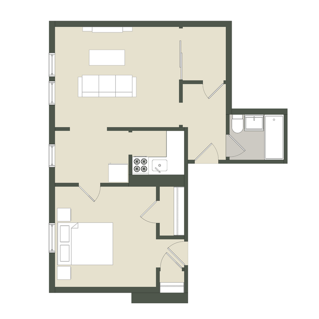 Floorplan - 3616 N. Pine Grove Ave.