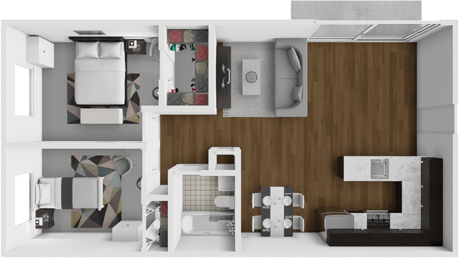 Floorplan - Fox Hill Apartments