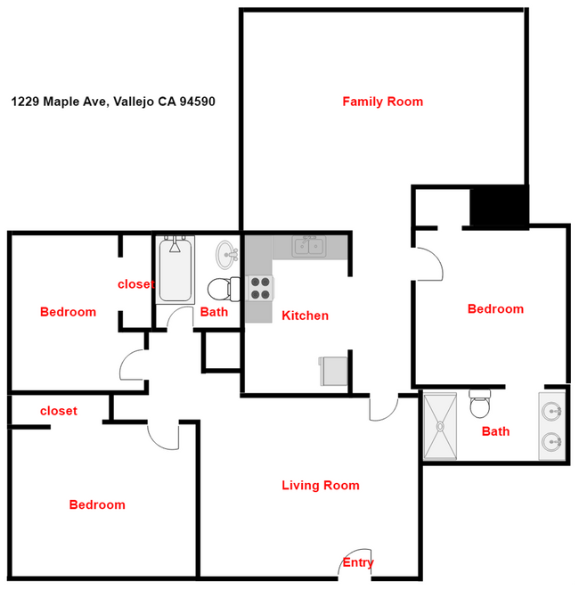 Building Photo - Well Maintained 3 Bedroom, 2 Bath Home