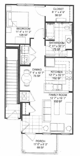 1 Bedroom - Marne Point Apartments