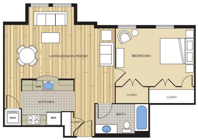 Floorplan - Clayborne Apartments