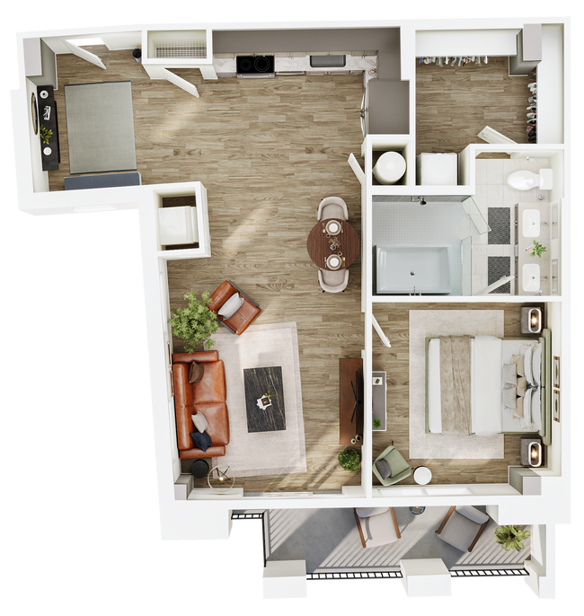 Floorplan - The Seventeen Hundred on East