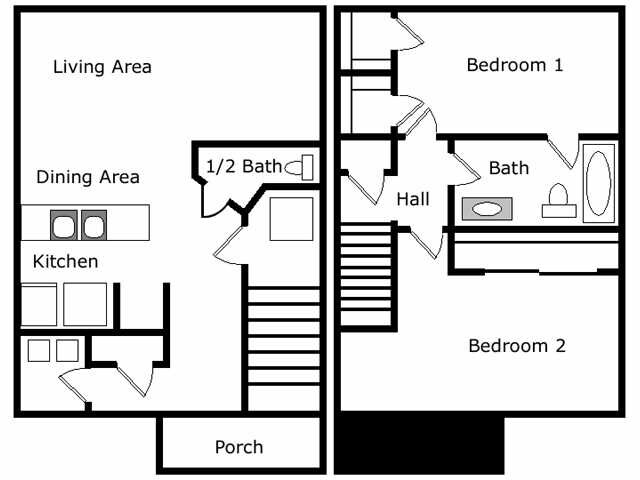 2BR/1.5BA - North Road Luxury Townhomes