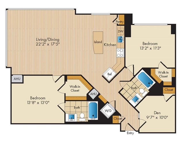 Floorplan - Flats 130 at Constitution Square