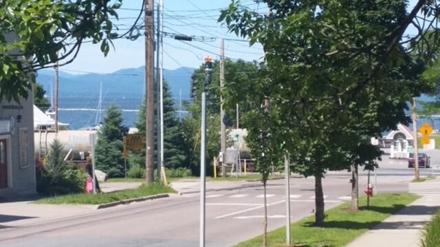 View of the lake and Adirondaks from front porch! - 58 Maple St