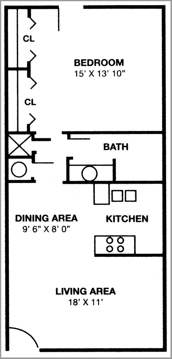 1BR/1BA - River Oaks Apartments