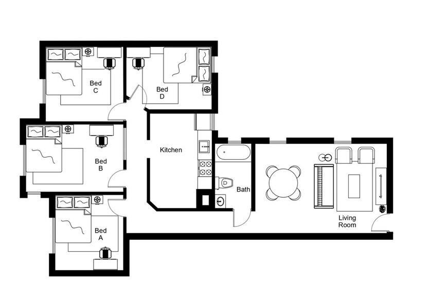 Building Photo - Room in Shared 4 bed/1 bath home