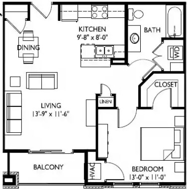 Floorplan - Hoff Mall and Hoff Apartments