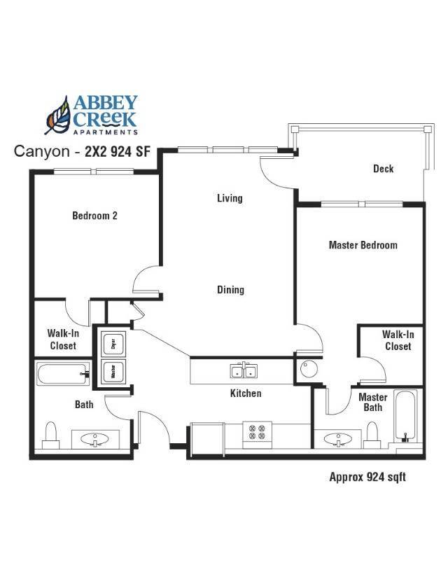 Floorplan - Abbey Creek Apartment Homes