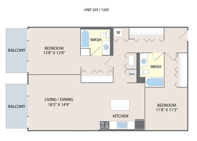 Floorplan - 2010 W Pierce Apartments