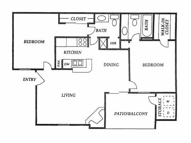 Floorplan - Cozumel Apartments