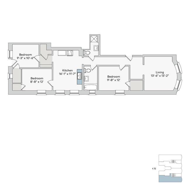 Floorplan - 1515 E. 54th Street