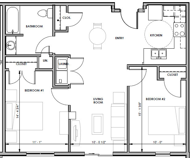 Floorplan - Skyview Park Apartments - A 55+ Community