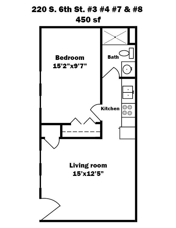 Apts 3, 4, 7, 8 - 220 S 6th St (Maison de Ville)
