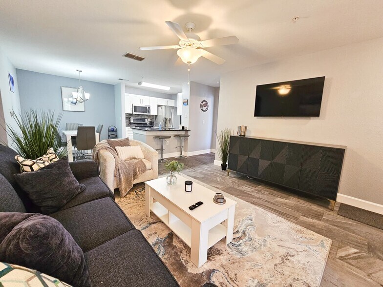 Enjoy a large 50" smart tv in the living room - 8923 Manor Loop