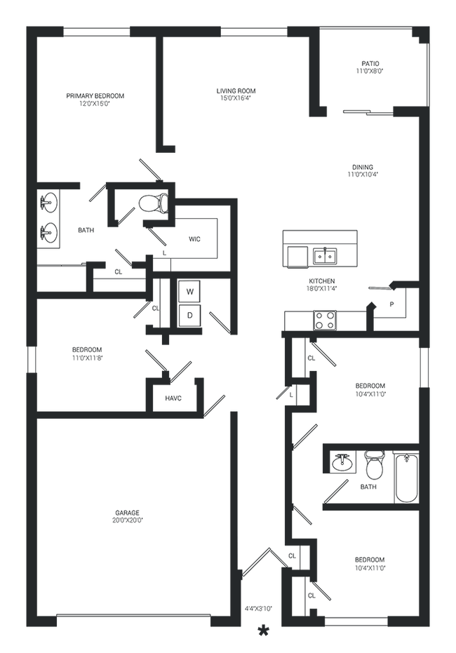 Floorplan - Peace River Landing Rental Homes