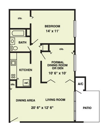 Floorplan - The Palms Apartments