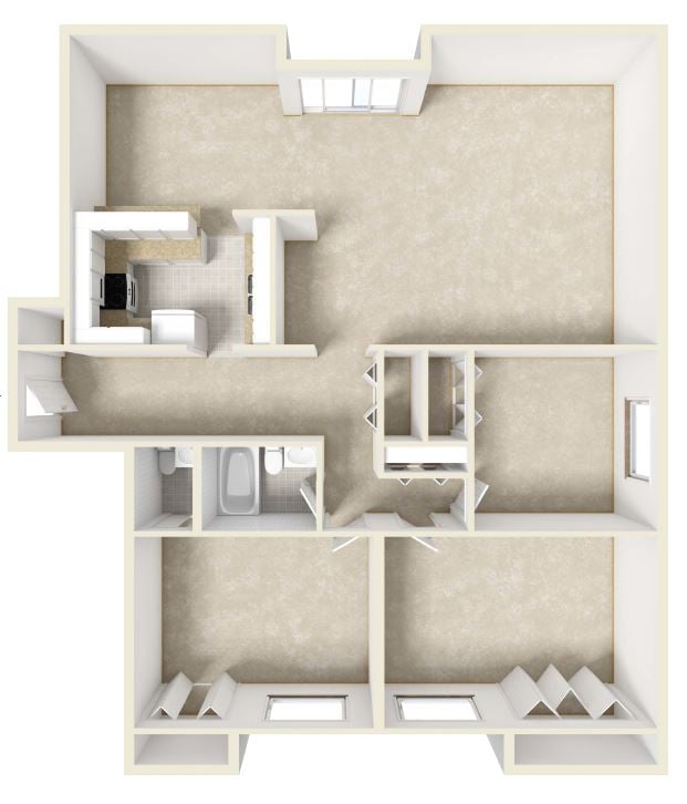 With Den - Clay Court Apartments