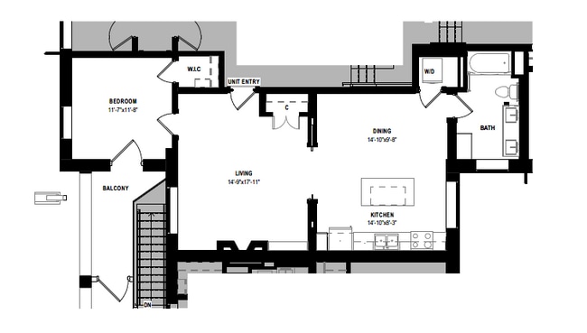 Floorplan - Upper Post Flats