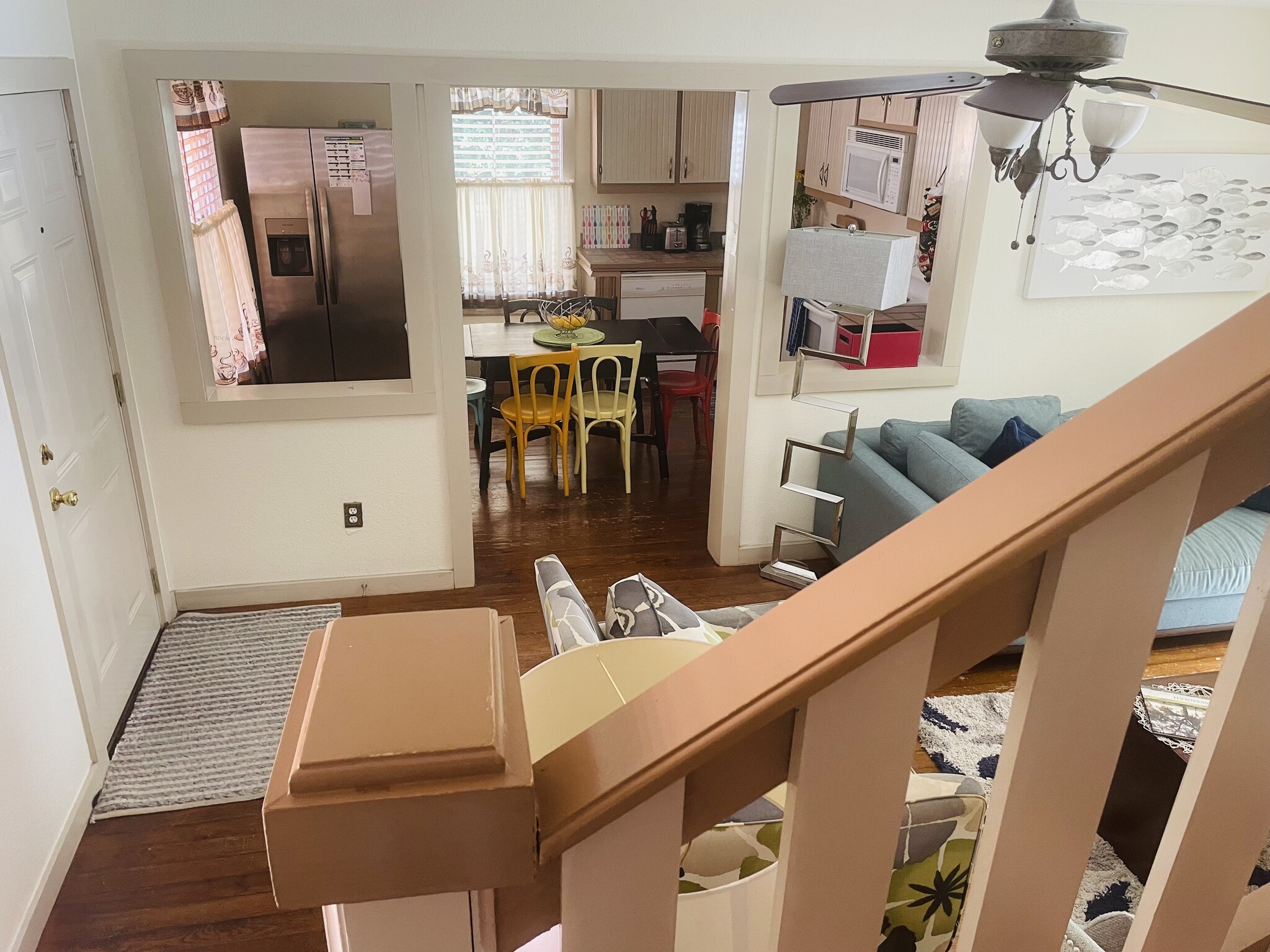 Stairwell to second floor pseudoloft bedroom - 541 E Jones Ln