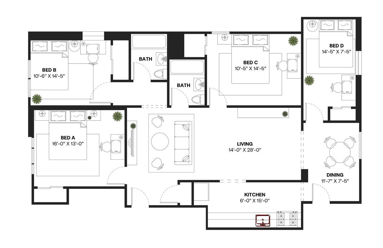 Building Photo - Room in Shared 4 bed/2 bath home