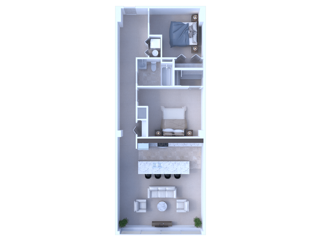 1 Bedroom / 1 Bathroom w/ Den - 1099 - Apartments at River View
