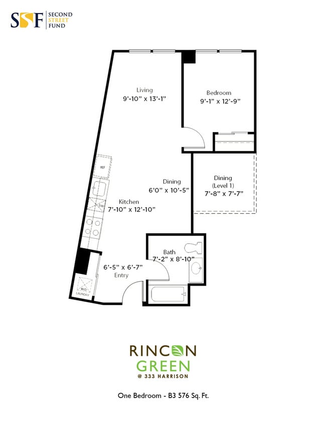 B3 1B 576 SQFT - Rincon Green