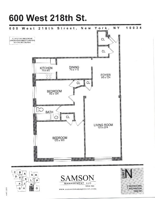 Floorplan - 600 West 218th Street