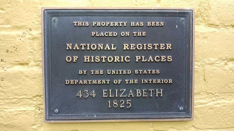 National Register of Historic Places - 434 Elizabeth St