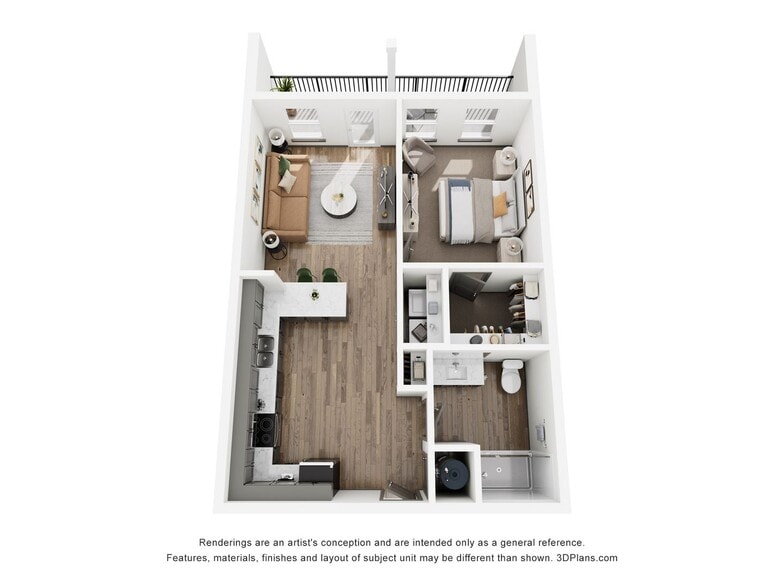 Interior Photo - Peninsula Pointe Flats