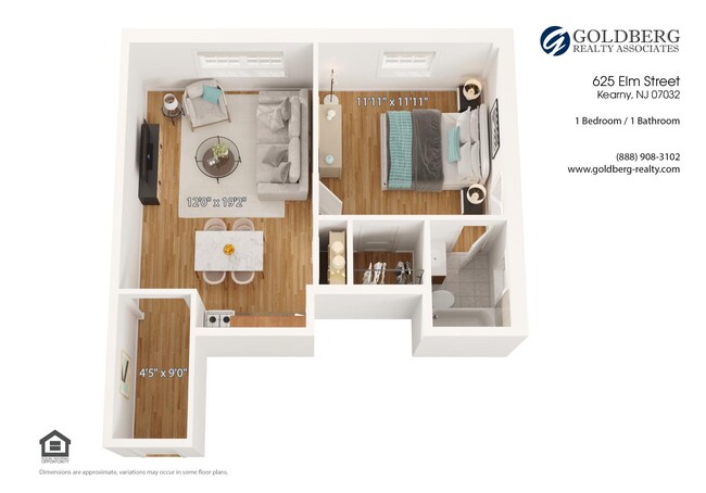 Floorplan - 625 Elm Street Apartments