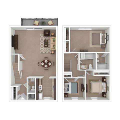 Floorplan - Black Hawk Apartments