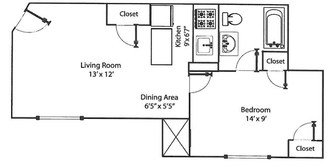 Floorplan - Ashton Square Apartments