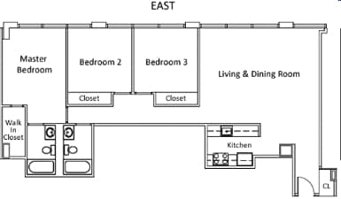 3BR/2BA - Court Street Lofts