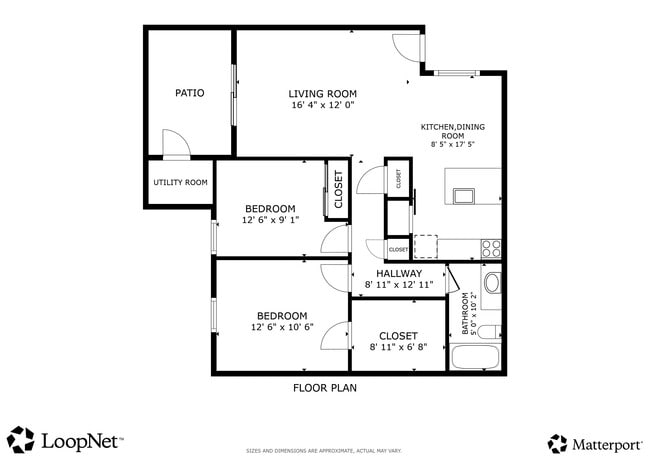 View the 2BR, 1BA - 867SF - Floorplan - Country Club Apartments